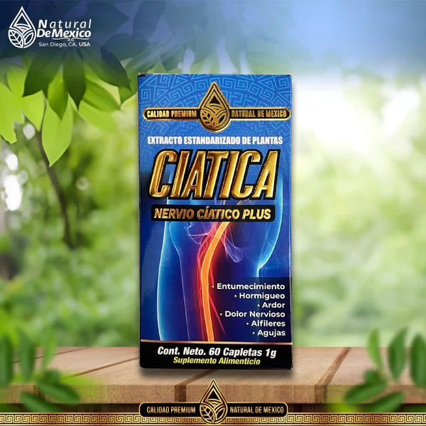 Ciática Nervio Ciático Plus Suplemento Premium Natural 60 Tabs. Vitaminas y Minerales